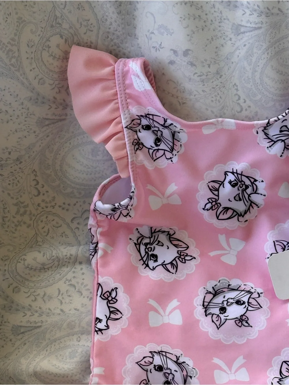 Disney The Aristocats Marie Pink Ruffle One-Piece Swimsuit